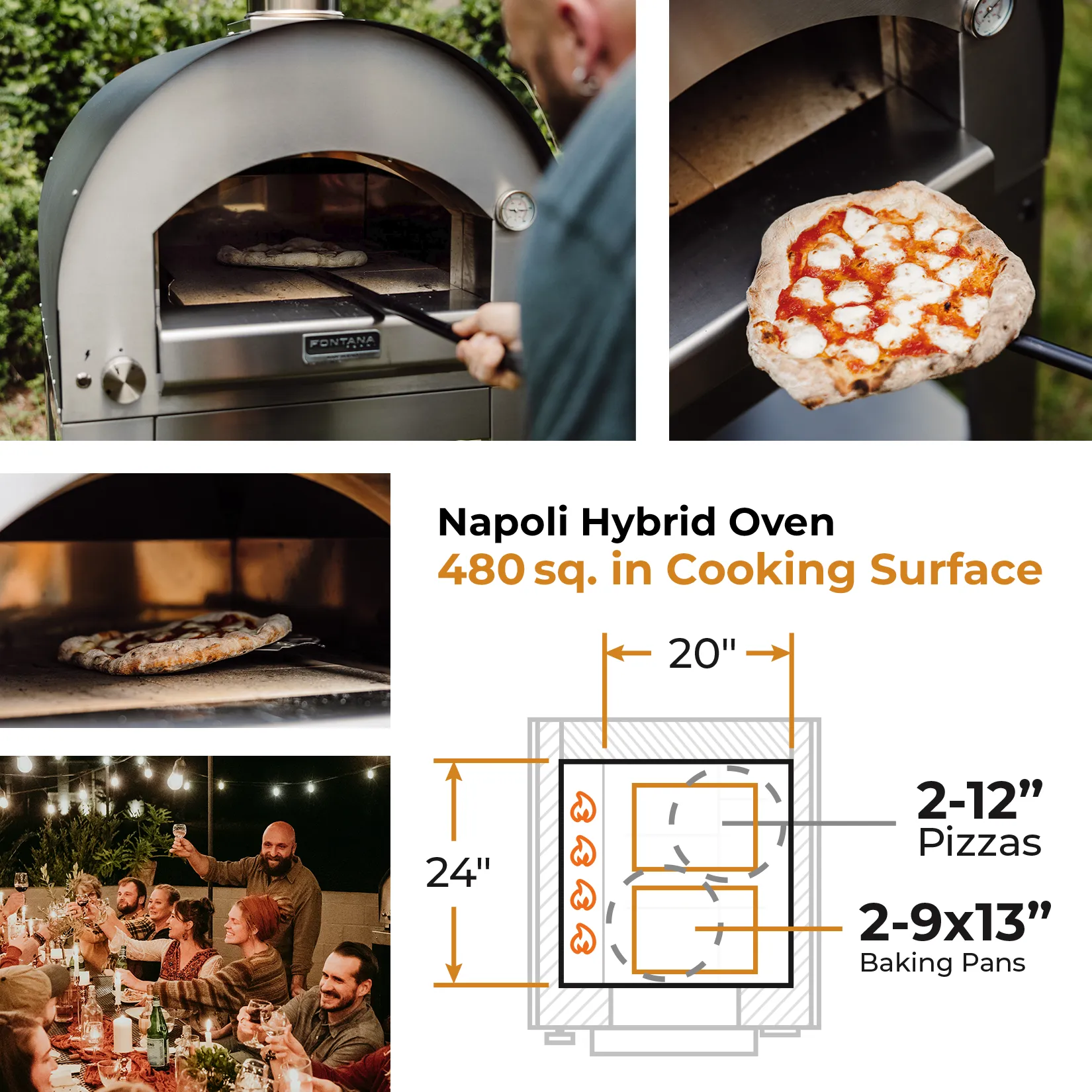 NAPOLI Hybrid Gas & Wood Oven - New Gen Margherita - Image 3