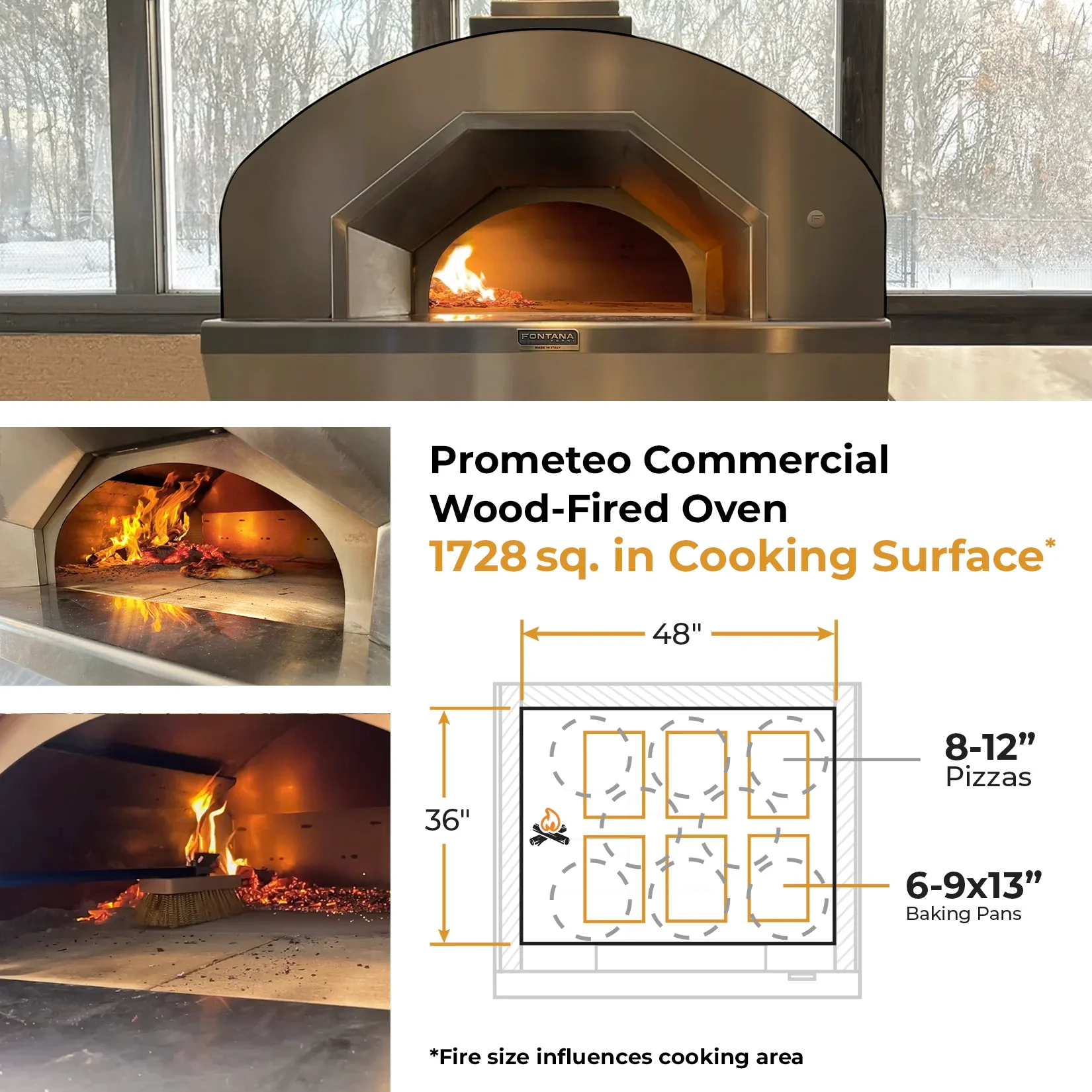 Prometeo Commercial Wood-Fired Oven - Image 4